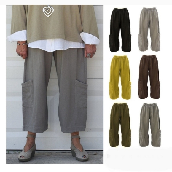 Pacificotton by Bryn Walker Casbah Pant Cotton Size Medium White - Picture 3 of 15